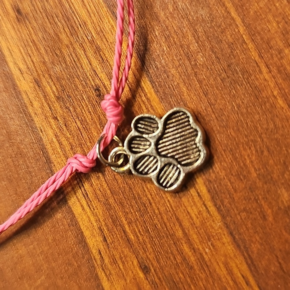 Pink Paw Charm Bracelet - Picture 2 of 4